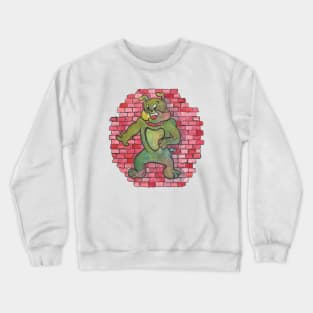 Bulldog Street Art Graffiti Crewneck Sweatshirt